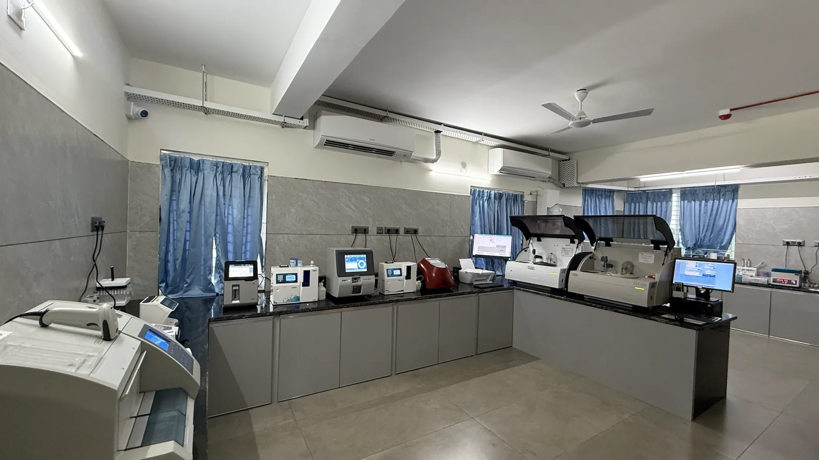 Automated clinical laboratory at Mangala Hospital