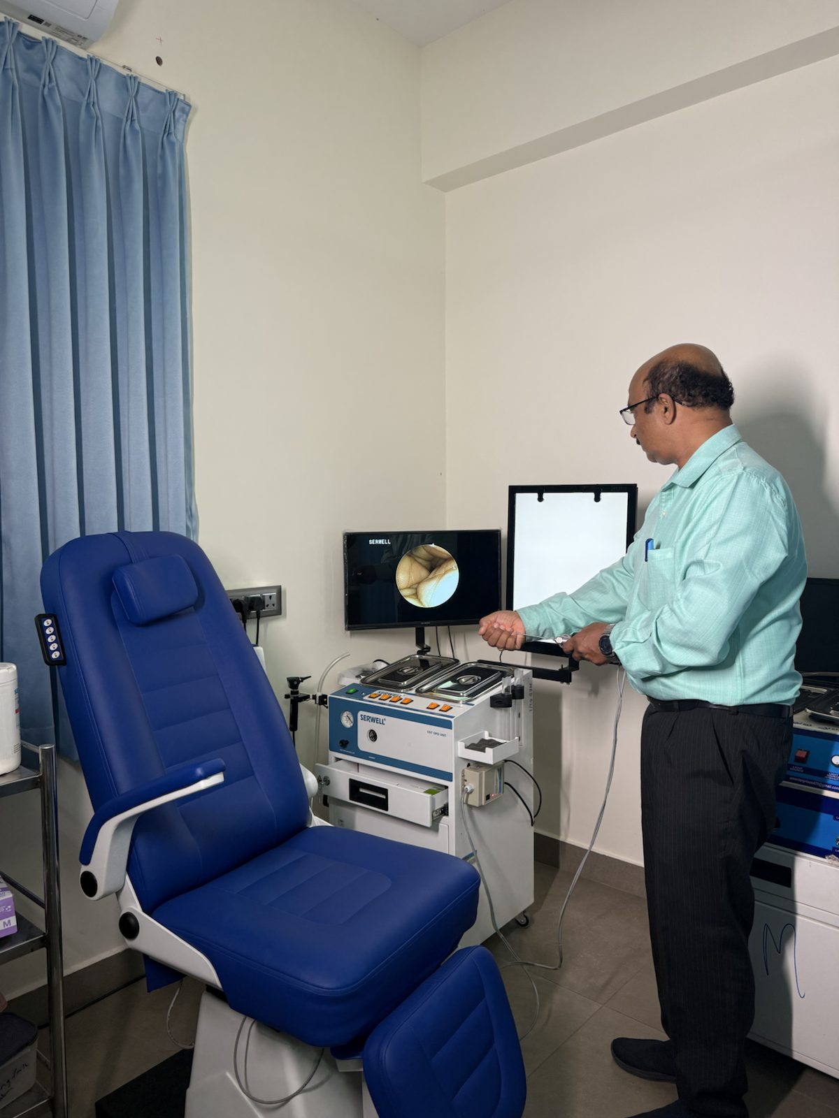 Endoscopic sinus examination system at Mangala Hospital