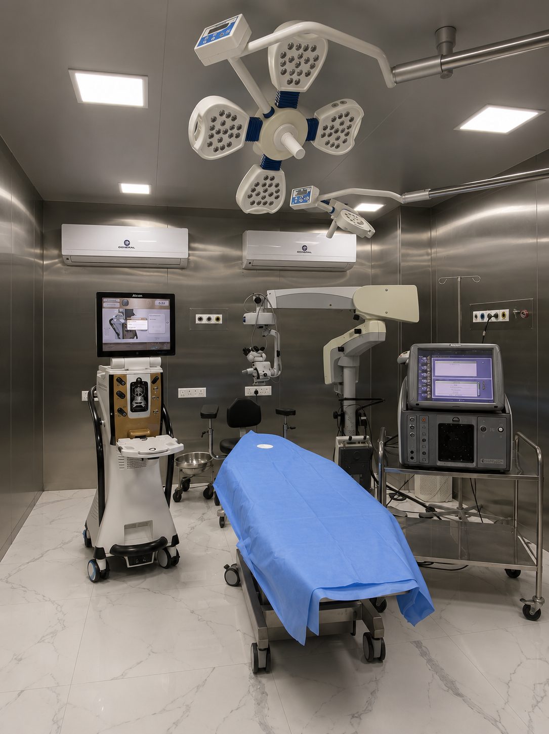 Advanced eye surgery operating theatre in Mangalore
