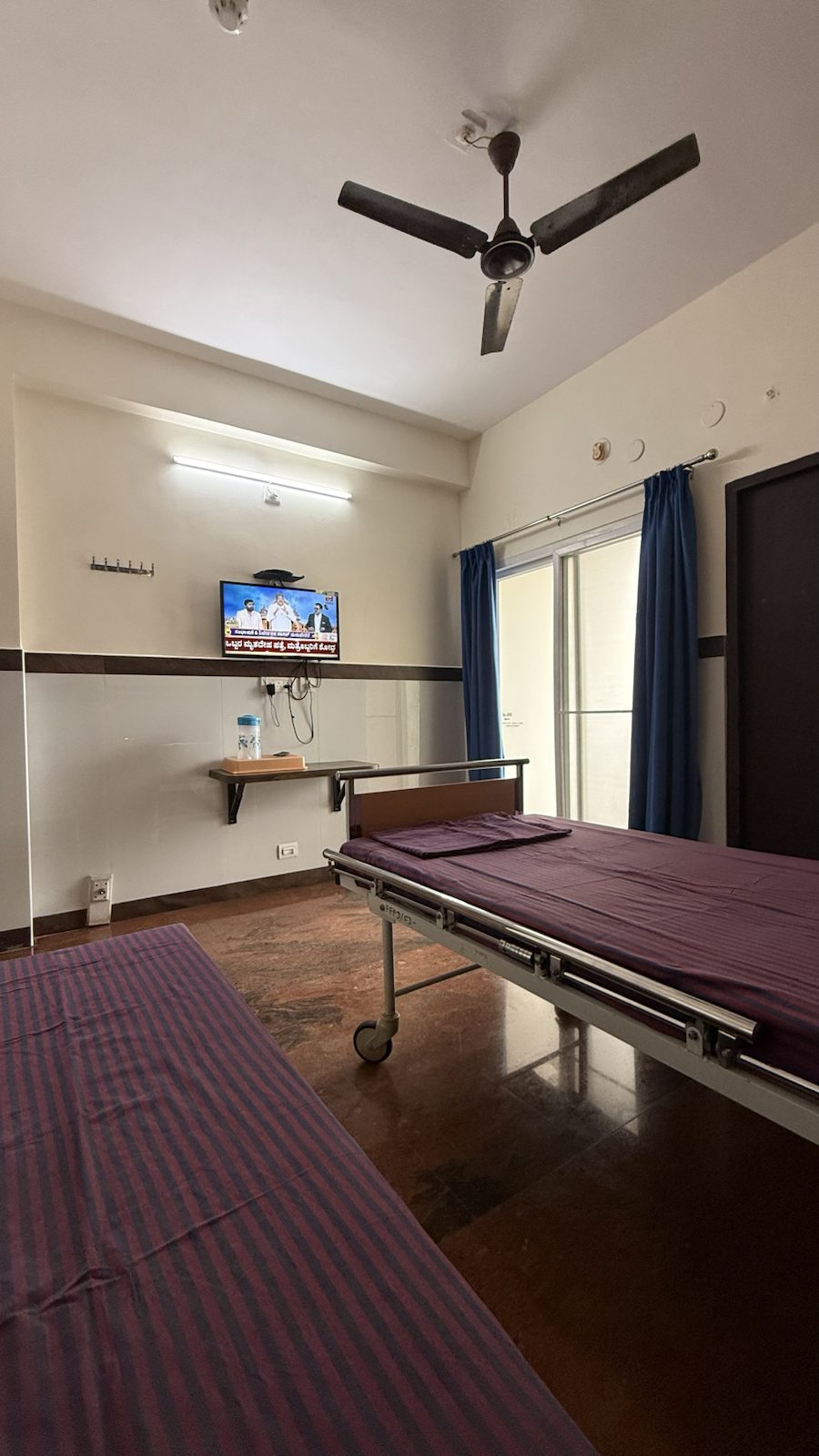 Patient room interior