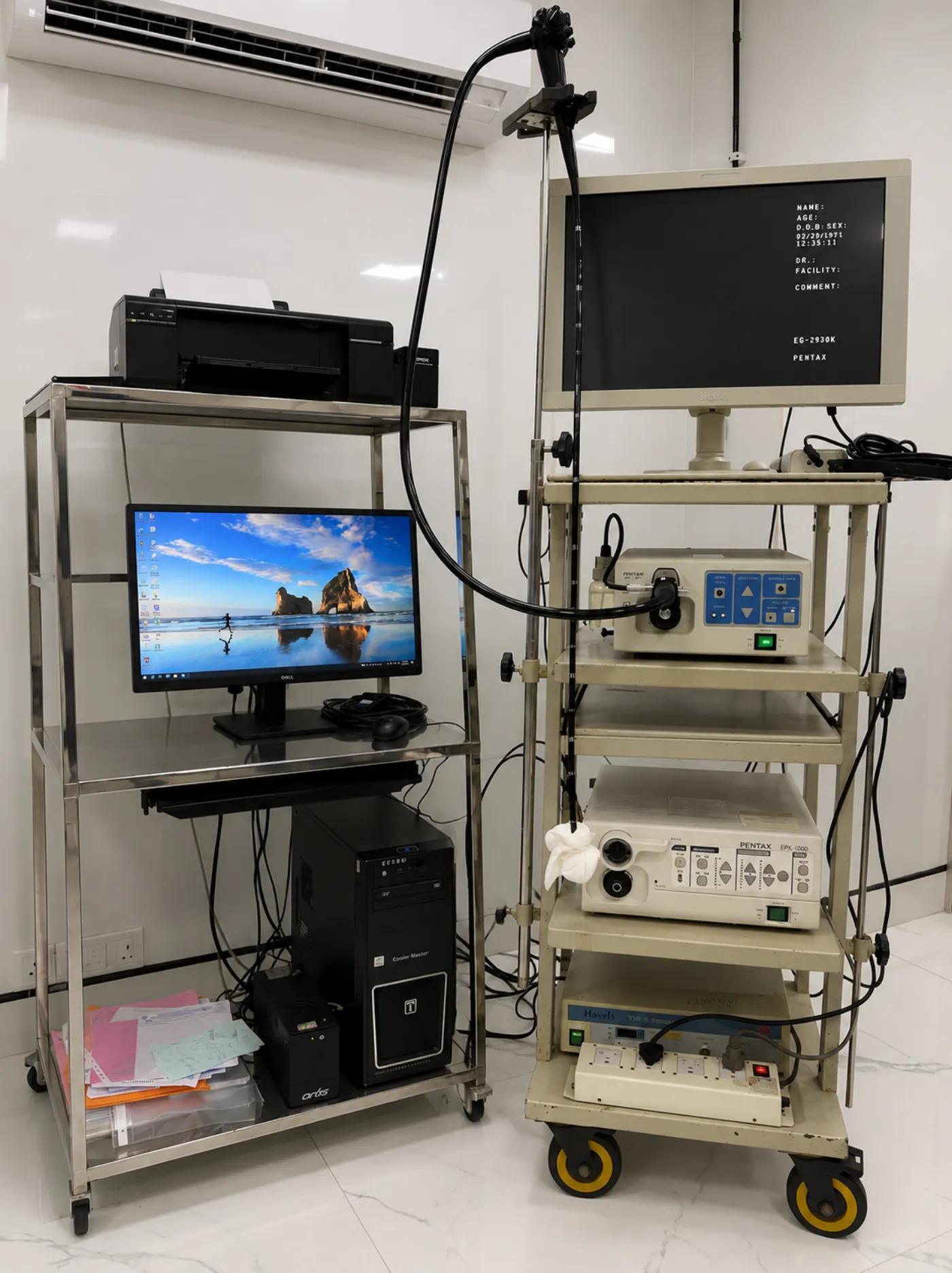 Video endoscopy system used for gastroscopy at Mangala Hospital