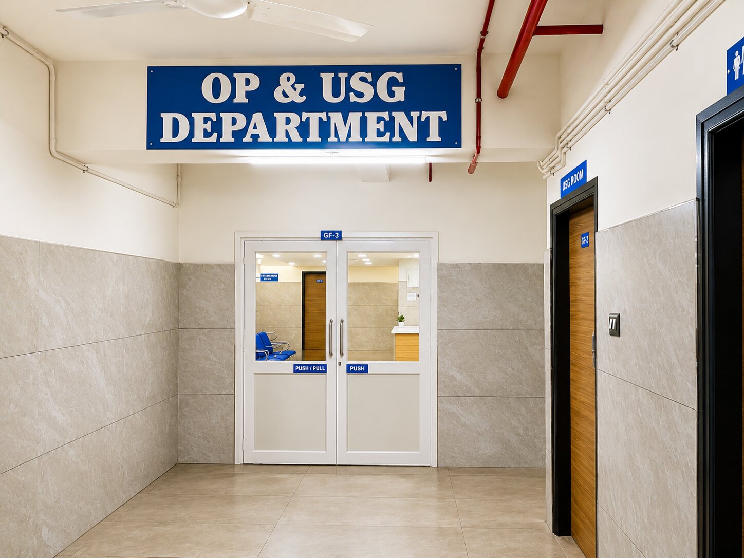 OP and USG department signage